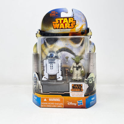 Vintage Hasbro Star Wars Mid MOC Yoda & R2-D2 MS16 - Hasbro 2015 Rebels Mission Series 2-Pack