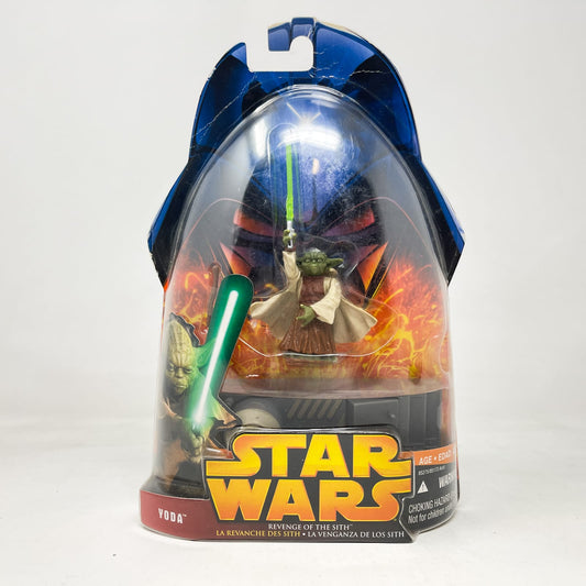 Vintage Hasbro Star Wars Mid MOC Yoda (Spinning Attack) #26 - Hasbro ROTS 2005