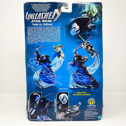 Vintage Hasbro Star Wars Mid MOC Yoda vs. Darth Sidious - Hasbro Unleashed Collection