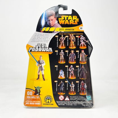 Vintage Hasbro Star Wars Mid MOC Zett Jukassa (Jedi Padawan) #52 - Hasbro ROTS 2005