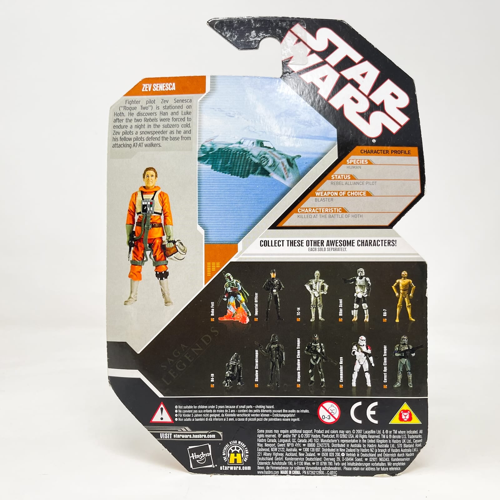 Vintage Hasbro Star Wars Mid MOC Zev Senesca - Hasbro 30th Anniversary Collection 3.75"