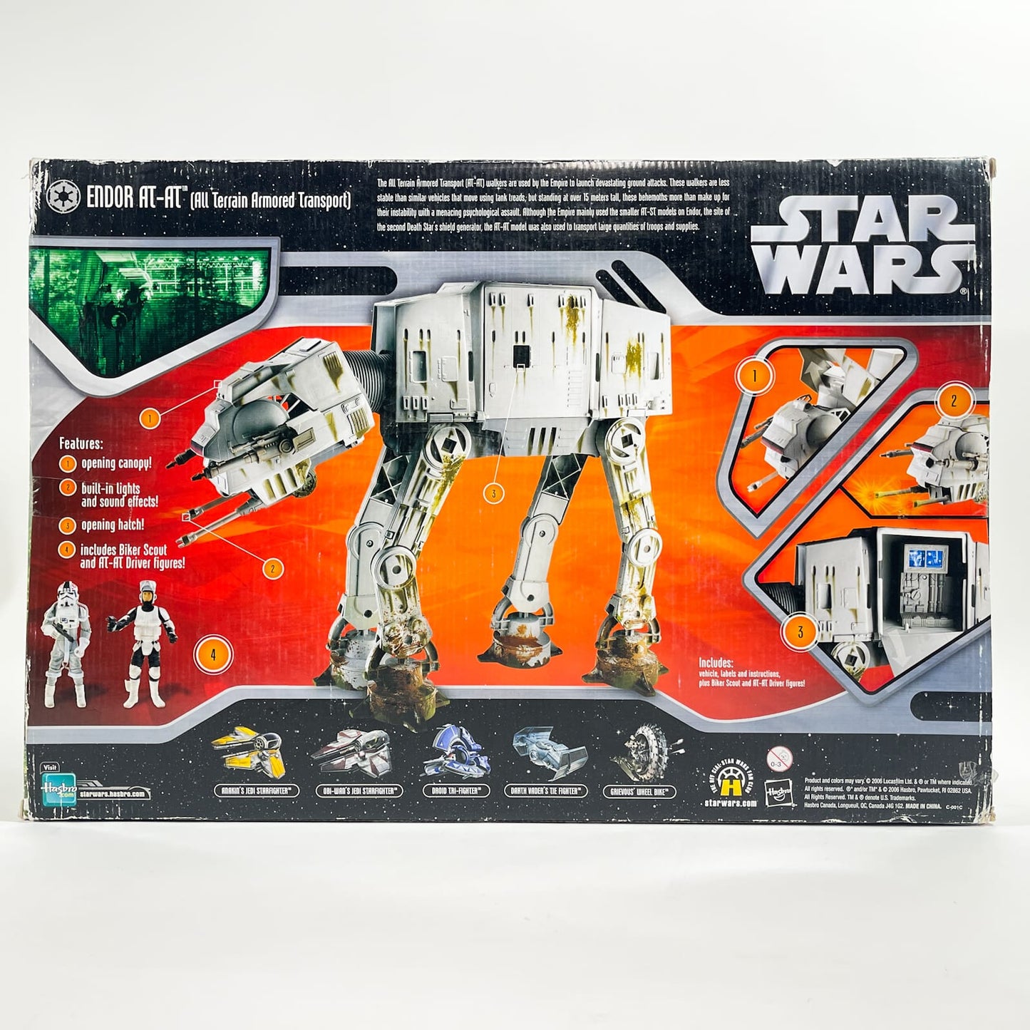 Vintage Hasbro Star Wars Mid Ships AT-AT (Endor) - Hasbro Saga Collection MISB