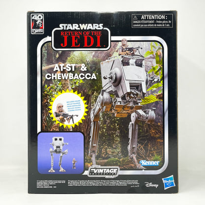 Vintage Hasbro Star Wars Mid Ships AT-ST & Chewbacca ROTJ - MIB Hasbro Star Wars 2023