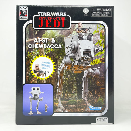 Vintage Hasbro Star Wars Mid Ships AT-ST & Chewbacca ROTJ - MIB Hasbro Star Wars 2023