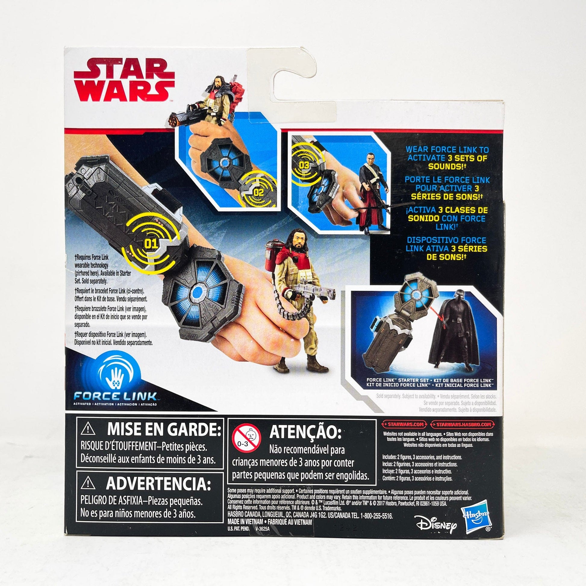 Vintage Hasbro Star Wars Mid Ships Chirrut Imwe with Baze Malbus (2017) - 3.75" Hasbro Forcelink Series 2-Pack