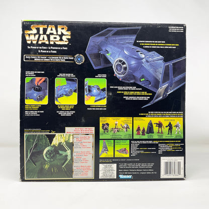 Vintage Hasbro Star Wars Mid Ships Darth Vader's TIE Fighter - Power of the Force 1997 - Kenner Star Wars Vehicle - MIOP