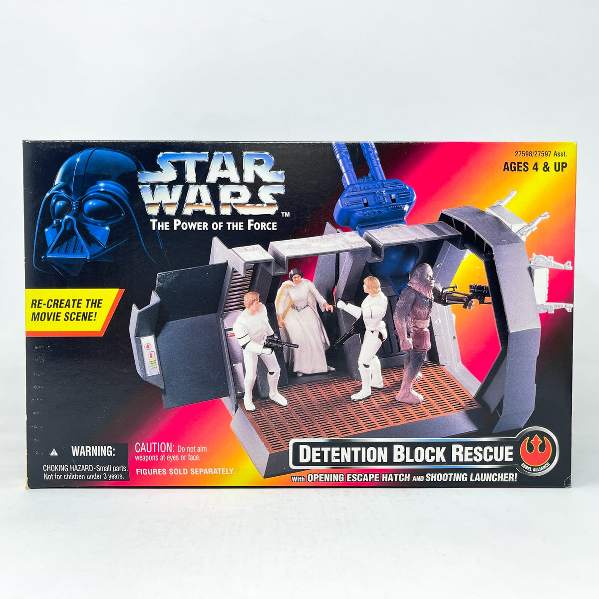 Vintage Hasbro Star Wars Mid Ships Detention Block Rescue - Hasbro Power of the Force 2 (POTF2 1996)
