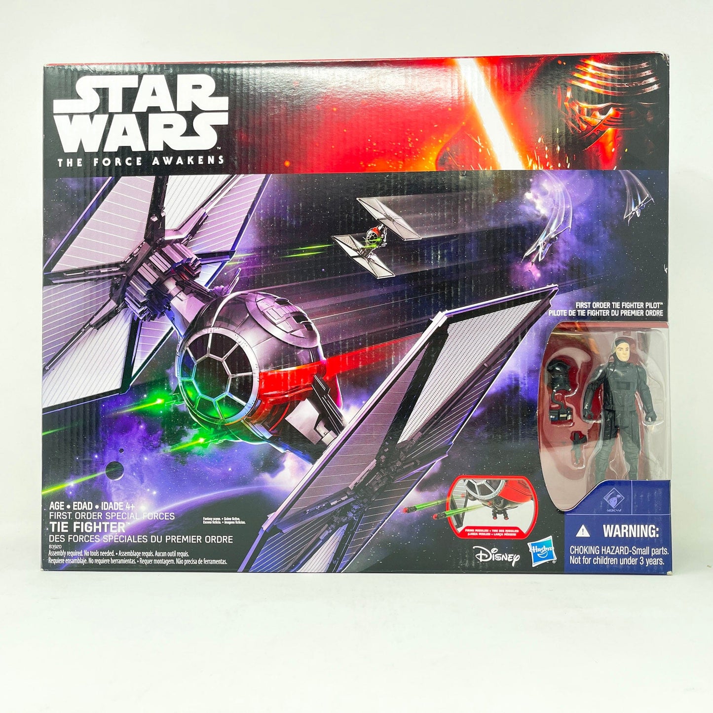 Vintage Hasbro Star Wars Mid Ships First Order Special Forces TIE Fighter - TFA (2015) Hasbro Star Wars Vehicle - MISB