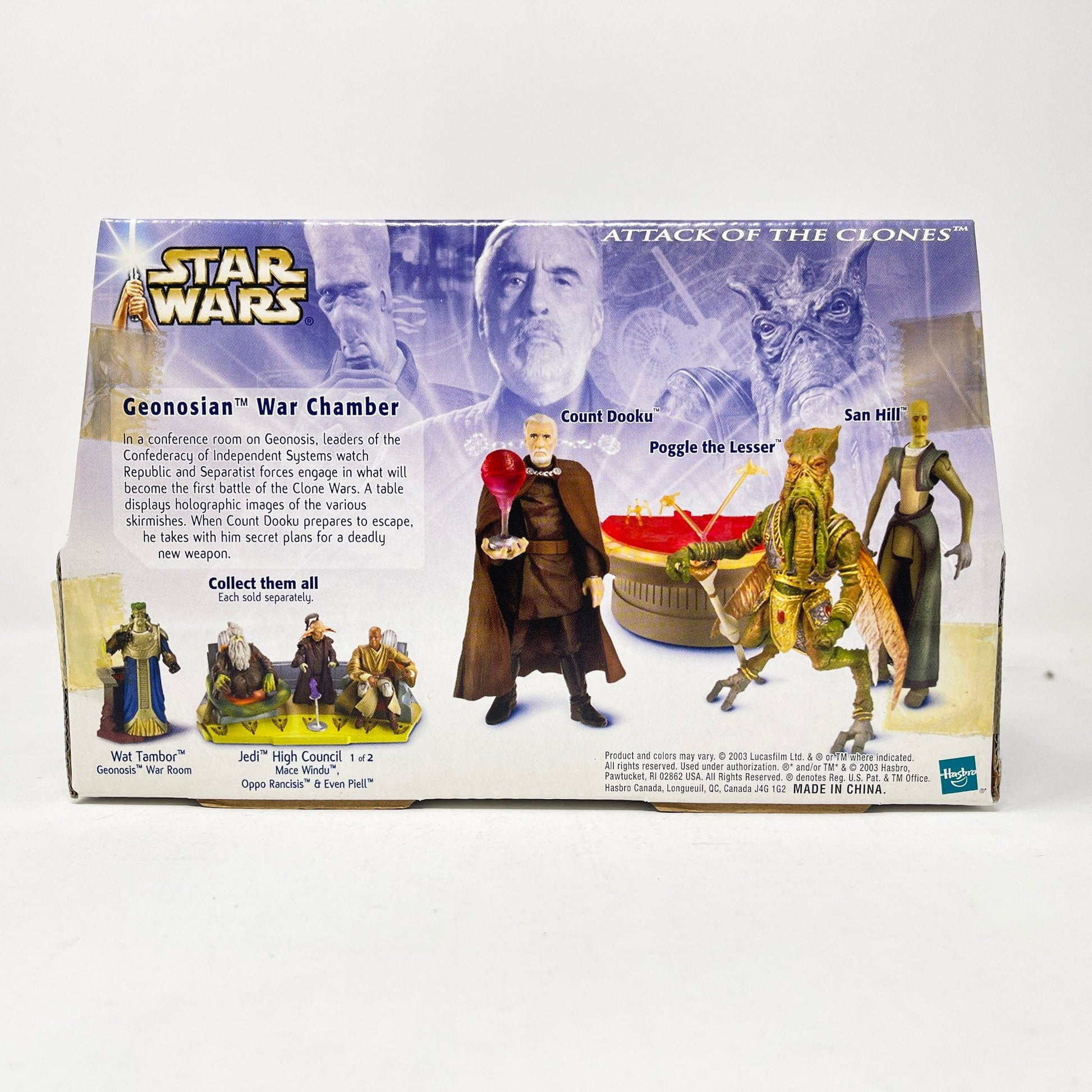 Vintage Hasbro Star Wars Mid Ships Geonosian War Room 1 of 2 (2003) AOTC - Hasbro Saga Collection Action Figure Diorama Set