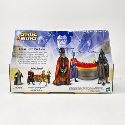 Vintage Hasbro Star Wars Mid Ships Geonosian War Room 2 of 2 (2003) AOTC - Hasbro Saga Collection Action Figure Diorama Set