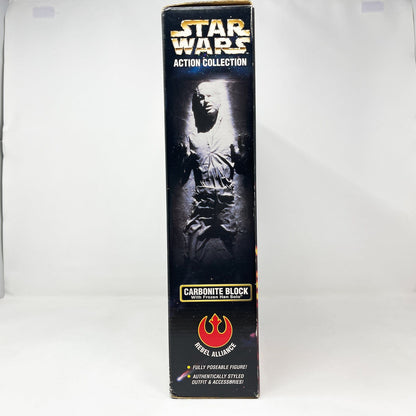 Vintage Hasbro Star Wars Mid Ships Han Solo as Prisoner with Carbonite Block - Hasbro 12 inch POTF2 (1998)