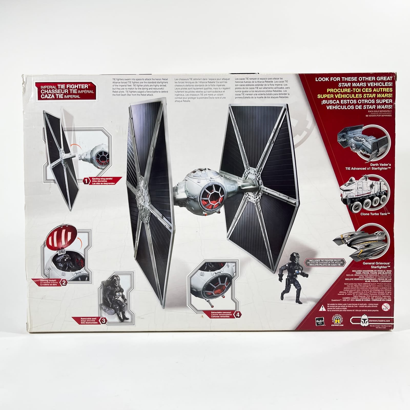 Vintage Hasbro Star Wars Mid Ships Imperial TIE Fighter w/ TIE Pilot - 3.75" Hasbro The Legacy Collection (2009)