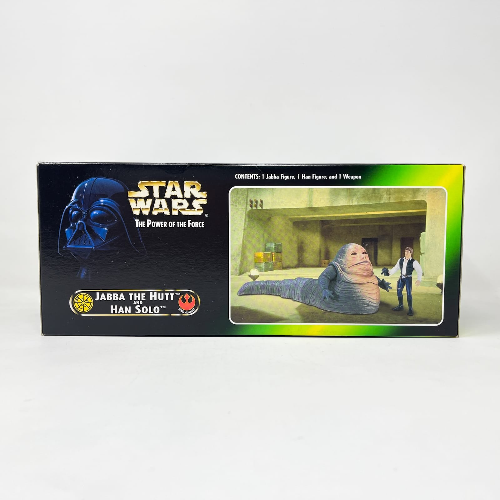 Vintage Hasbro Star Wars Mid Ships Jabba the Hutt w/ Han Solo - POTF2 Hasbro 1997 Star Was Sealed Box (1997)