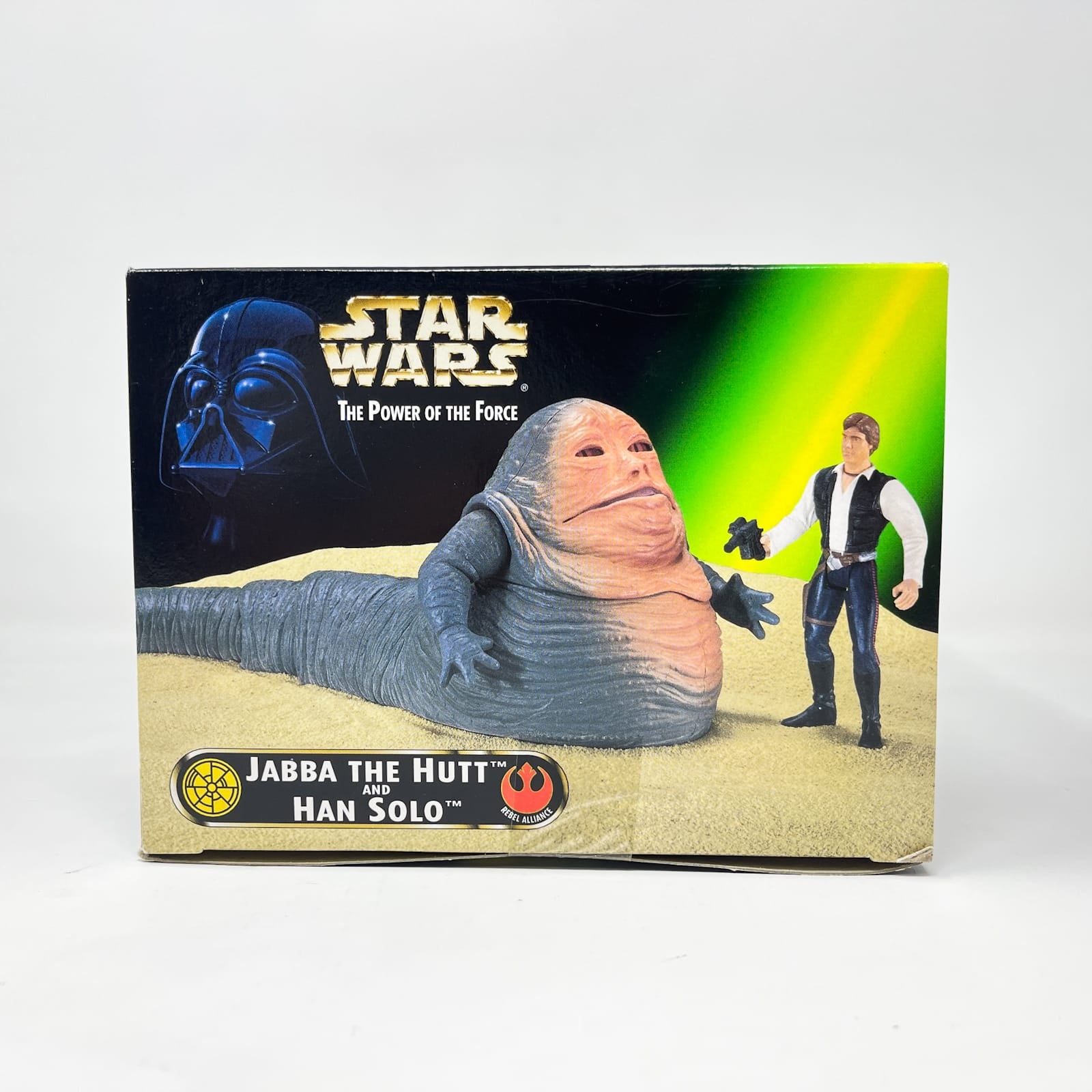 Vintage Hasbro Star Wars Mid Ships Jabba the Hutt w/ Han Solo - POTF2 Hasbro 1997 Star Was Sealed Box (1997)