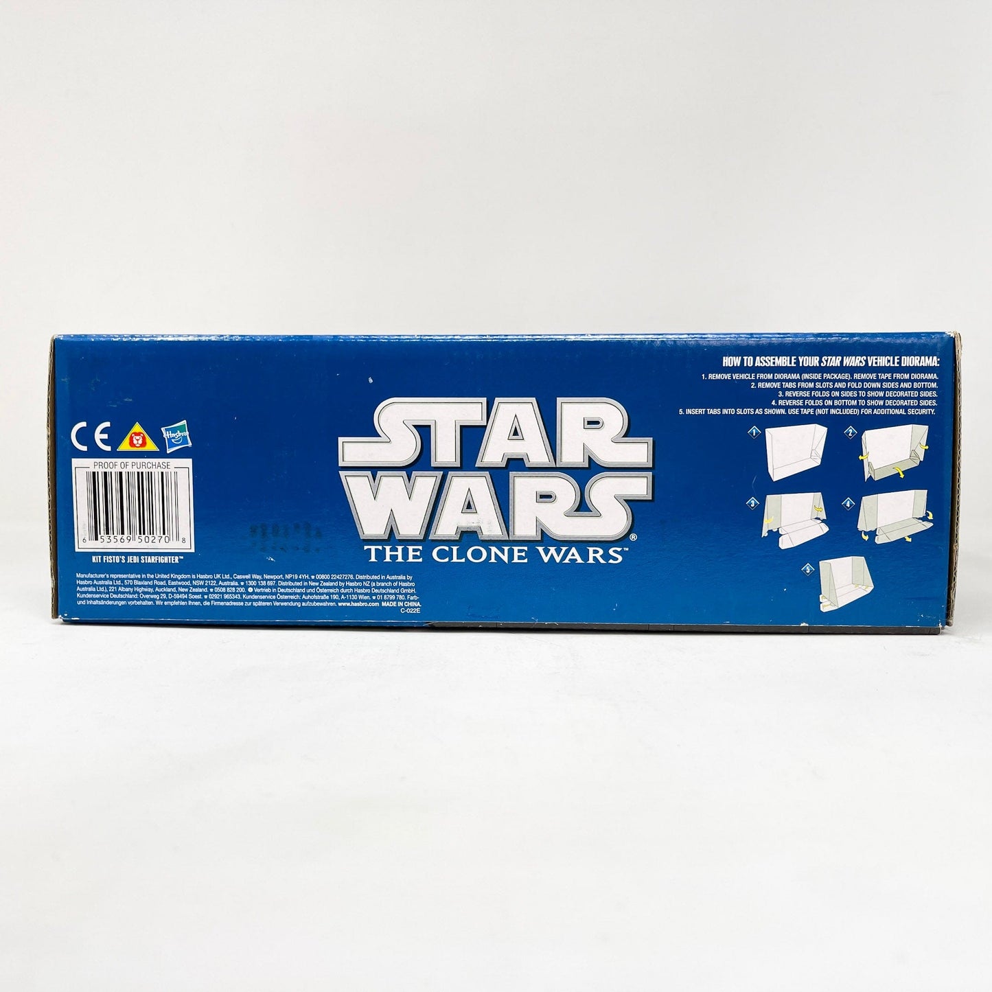 Vintage Hasbro Star Wars Mid Ships Kit Fistos Jedi Starfighter (2009) - 3.75" Hasbro The Clone Wars MISB