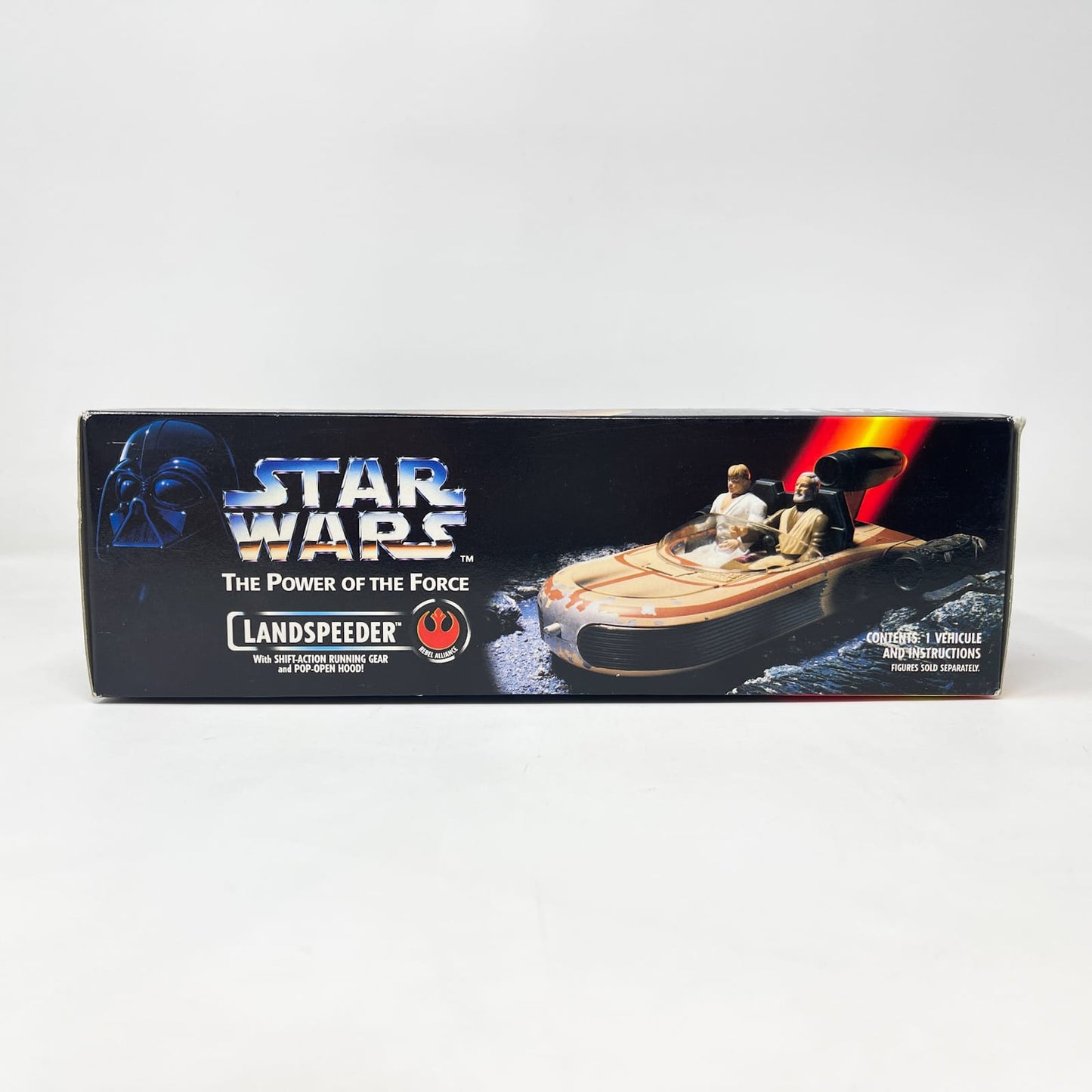 Vintage Hasbro Star Wars Mid Ships Landspeeder (1995) - Kenner Power of the Force (Canadian Box) Star Was Vehicle - MIOP