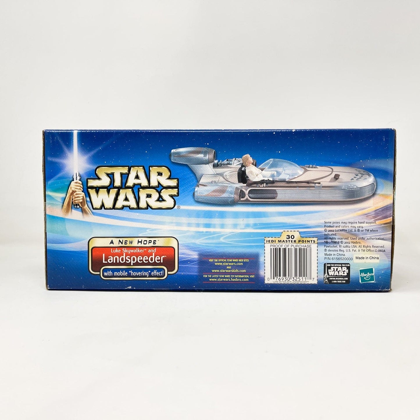 Vintage Hasbro Star Wars Mid Ships Luke Skywalker & Landspeeder – Hasbro Star Wars SAGA Series (2002)