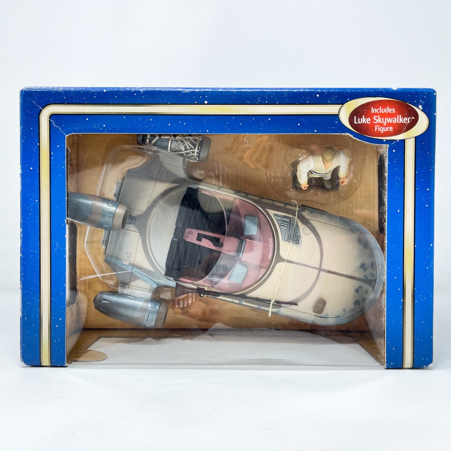 Vintage Hasbro Star Wars Mid Ships Luke Skywalker & Landspeeder – Hasbro Star Wars SAGA Series (2002)