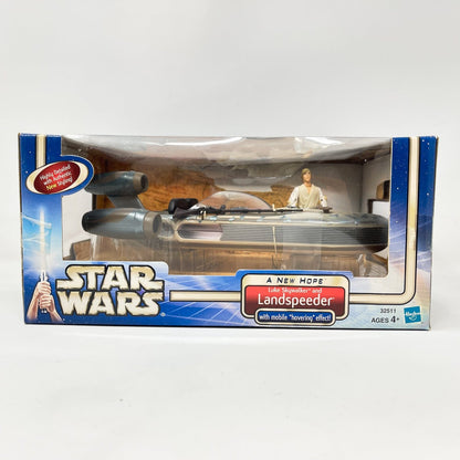 Vintage Hasbro Star Wars Mid Ships Luke Skywalker & Landspeeder – Hasbro Star Wars SAGA Series (2002)
