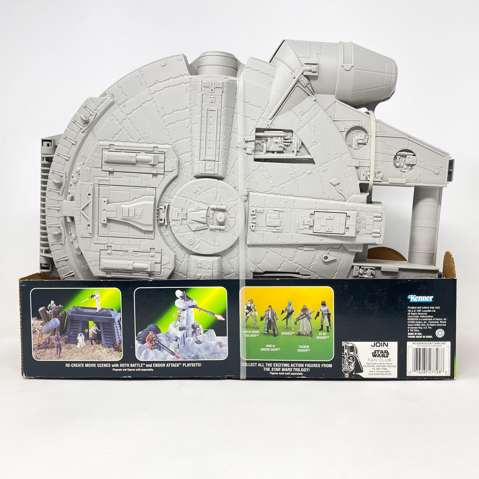Vintage Hasbro Star Wars Mid Ships Millennium Falcon Carry Case (1997) - Hasbro Star Wars Power of the Force 2