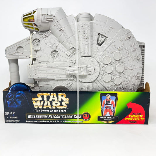 Vintage Hasbro Star Wars Mid Ships Millennium Falcon Carry Case (1997) - Hasbro Star Wars Power of the Force 2