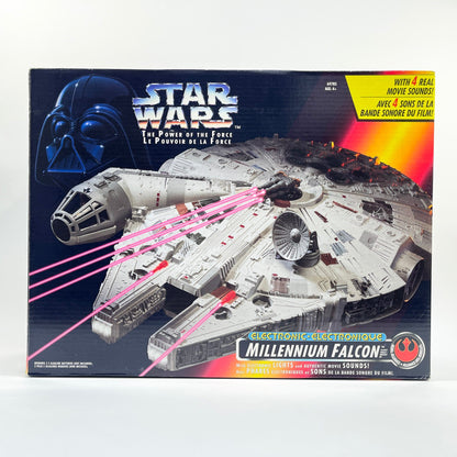 Vintage Hasbro Star Wars Mid Ships Millennium Falcon - Power of the Force 1995 - Kenner Star Wars Vehicle - MIOP