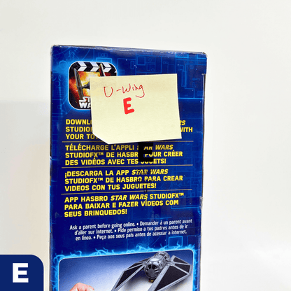 Vintage Hasbro Star Wars Mid Ships Rebel U-Wing with Cassian Andor (2016) - Rogue One 3.75" Scale Ship - Hasbro Star Wars Vehicle - MISB