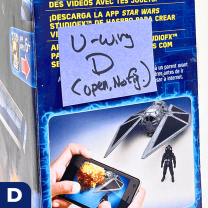 Vintage Hasbro Star Wars Mid Ships Rebel U-Wing with Cassian Andor (2016) - Rogue One 3.75" Scale Ship - Hasbro Star Wars Vehicle - MISB