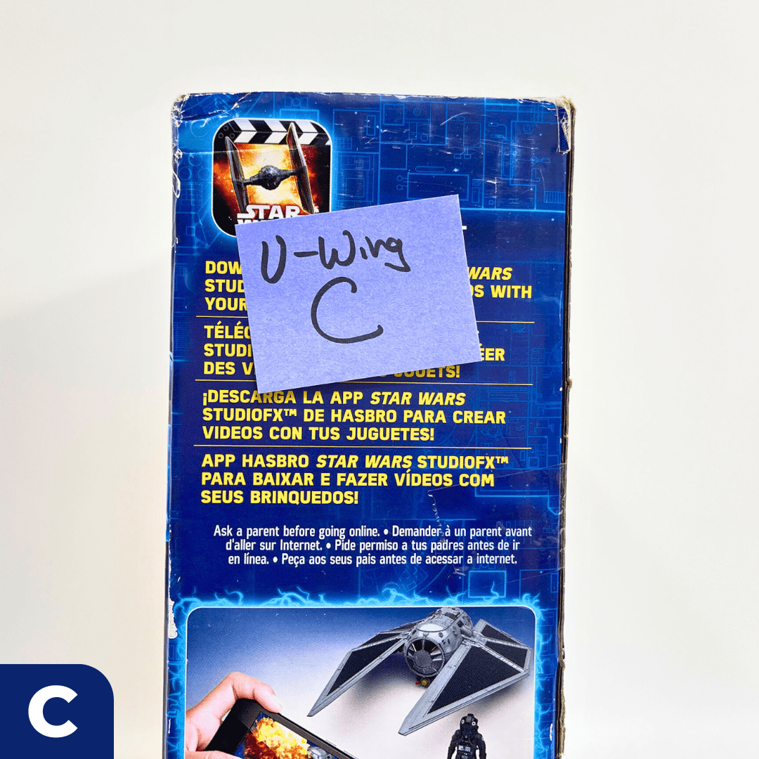 Vintage Hasbro Star Wars Mid Ships Rebel U-Wing with Cassian Andor (2016) - Rogue One 3.75" Scale Ship - Hasbro Star Wars Vehicle - MISB