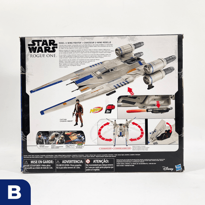 Vintage Hasbro Star Wars Mid Ships Rebel U-Wing with Cassian Andor (2016) - Rogue One 3.75" Scale Ship - Hasbro Star Wars Vehicle - MISB