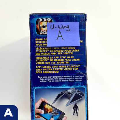 Vintage Hasbro Star Wars Mid Ships Rebel U-Wing with Cassian Andor (2016) - Rogue One 3.75" Scale Ship - Hasbro Star Wars Vehicle - MISB