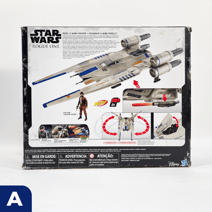 Vintage Hasbro Star Wars Mid Ships Rebel U-Wing with Cassian Andor (2016) - Rogue One 3.75" Scale Ship - Hasbro Star Wars Vehicle - MISB