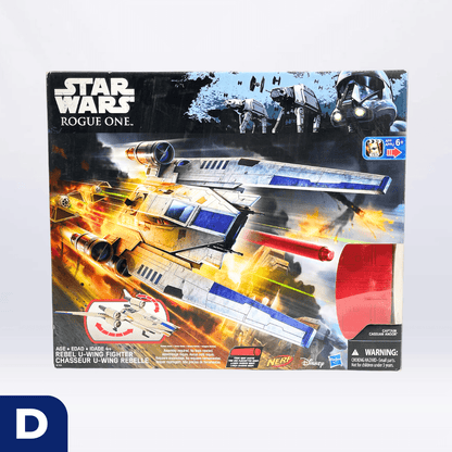 Vintage Hasbro Star Wars Mid Ships Rebel U-Wing with Cassian Andor (2016) - Rogue One 3.75" Scale Ship - Hasbro Star Wars Vehicle - MISB