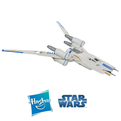 Vintage Hasbro Star Wars Mid Ships Rebel U-Wing with Cassian Andor (2016) - Rogue One 3.75" Scale Ship - Hasbro Star Wars Vehicle - MISB