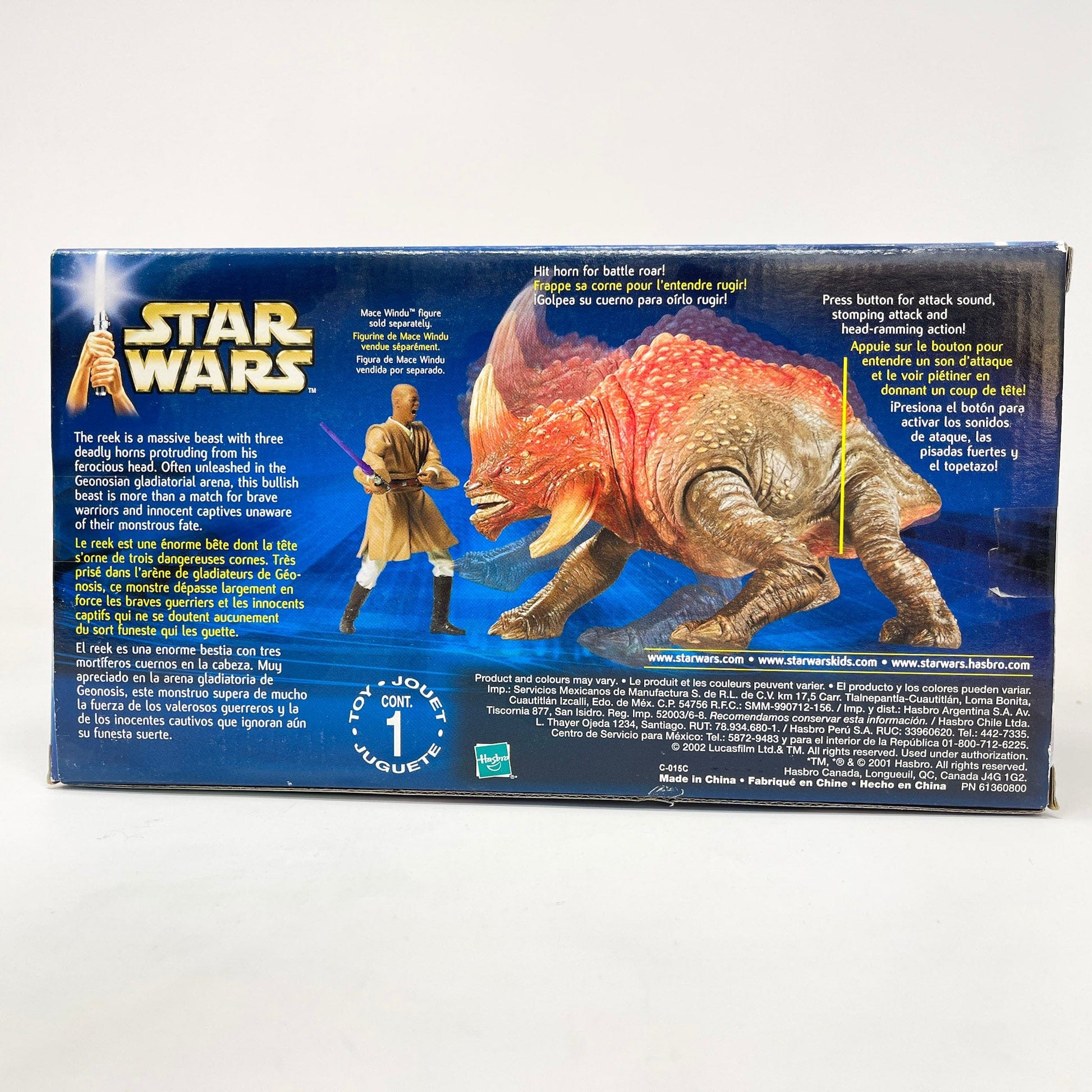 Vintage Hasbro Star Wars Mid Ships Reek Arena Battle Beast (2002) - Hasbro Saga Collection Attack of the Clones - MISB