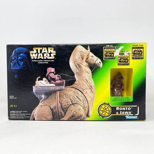 Vintage Hasbro Star Wars Mid Ships Ronto w/ Jawa Figure - POTF2 Hasbro 1997 Star Was Sealed Box