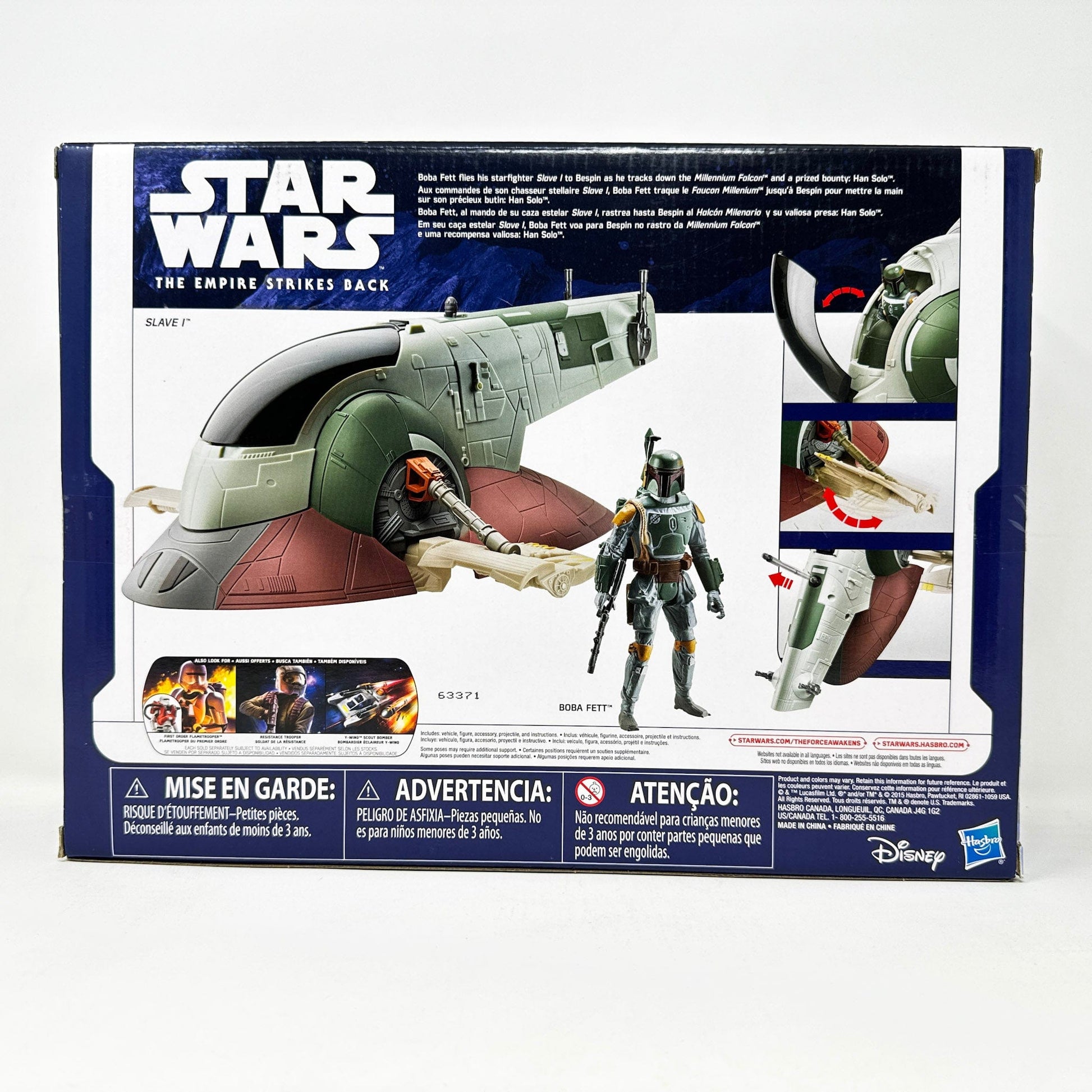 Vintage Hasbro Star Wars Mid Ships Slave 1 with Boba Fett  (2015) - Hasbro TFA Series Star Wars Vehicle - MISB