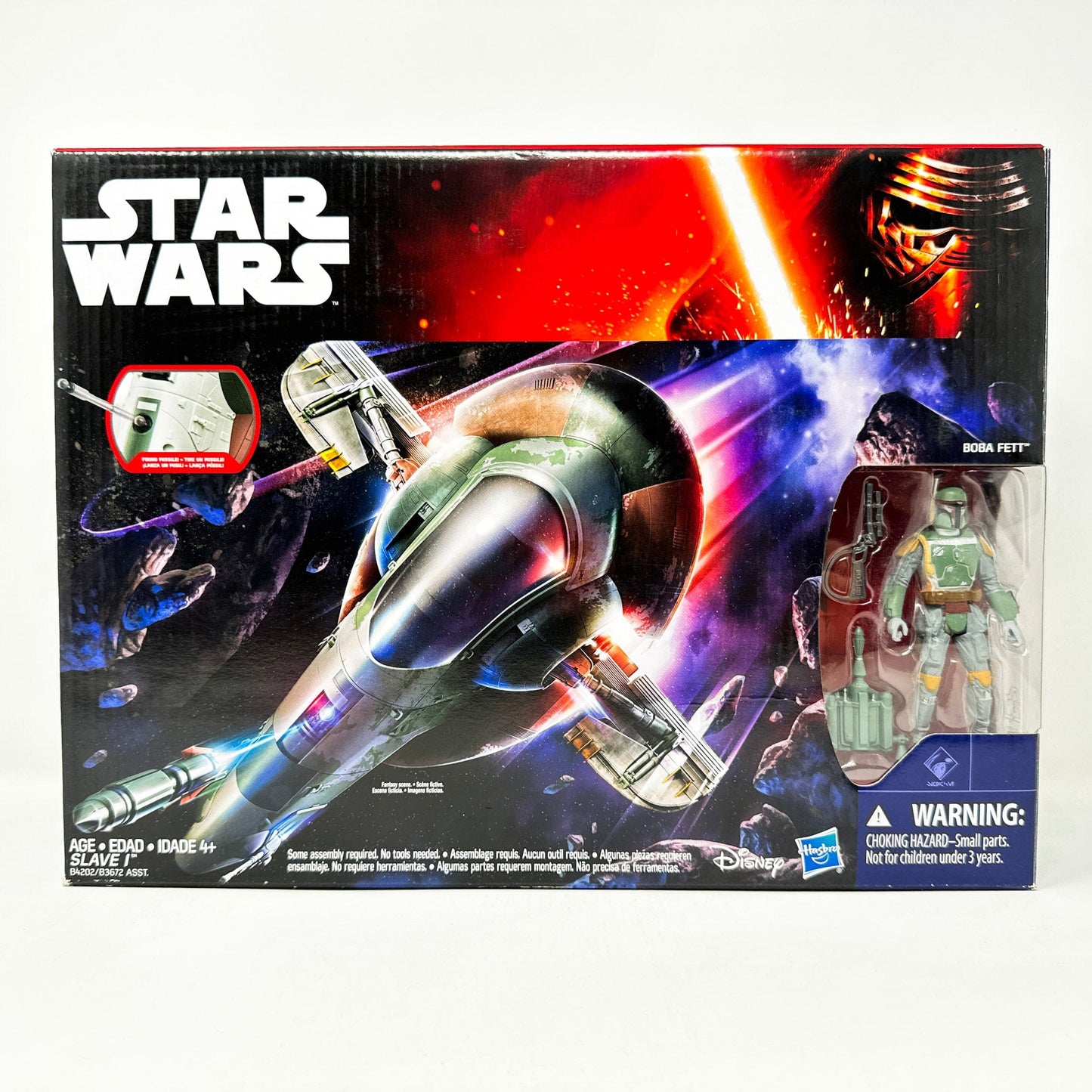 Vintage Hasbro Star Wars Mid Ships Slave 1 with Boba Fett  (2015) - Hasbro TFA Series Star Wars Vehicle - MISB