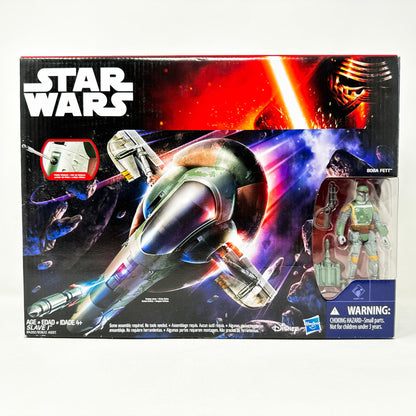 Vintage Hasbro Star Wars Mid Ships Slave 1 with Boba Fett  (2015) - Hasbro TFA Series Star Wars Vehicle - MISB