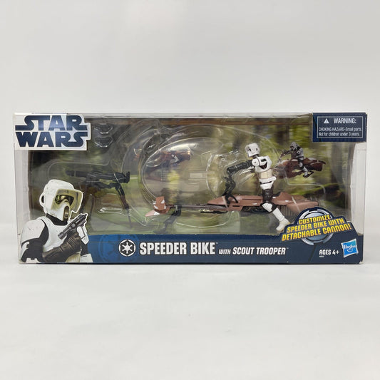 Vintage Hasbro Star Wars Mid Ships Speeder Bike with Scout Trooper – Hasbro Star Wars Movie Heroes (2013)