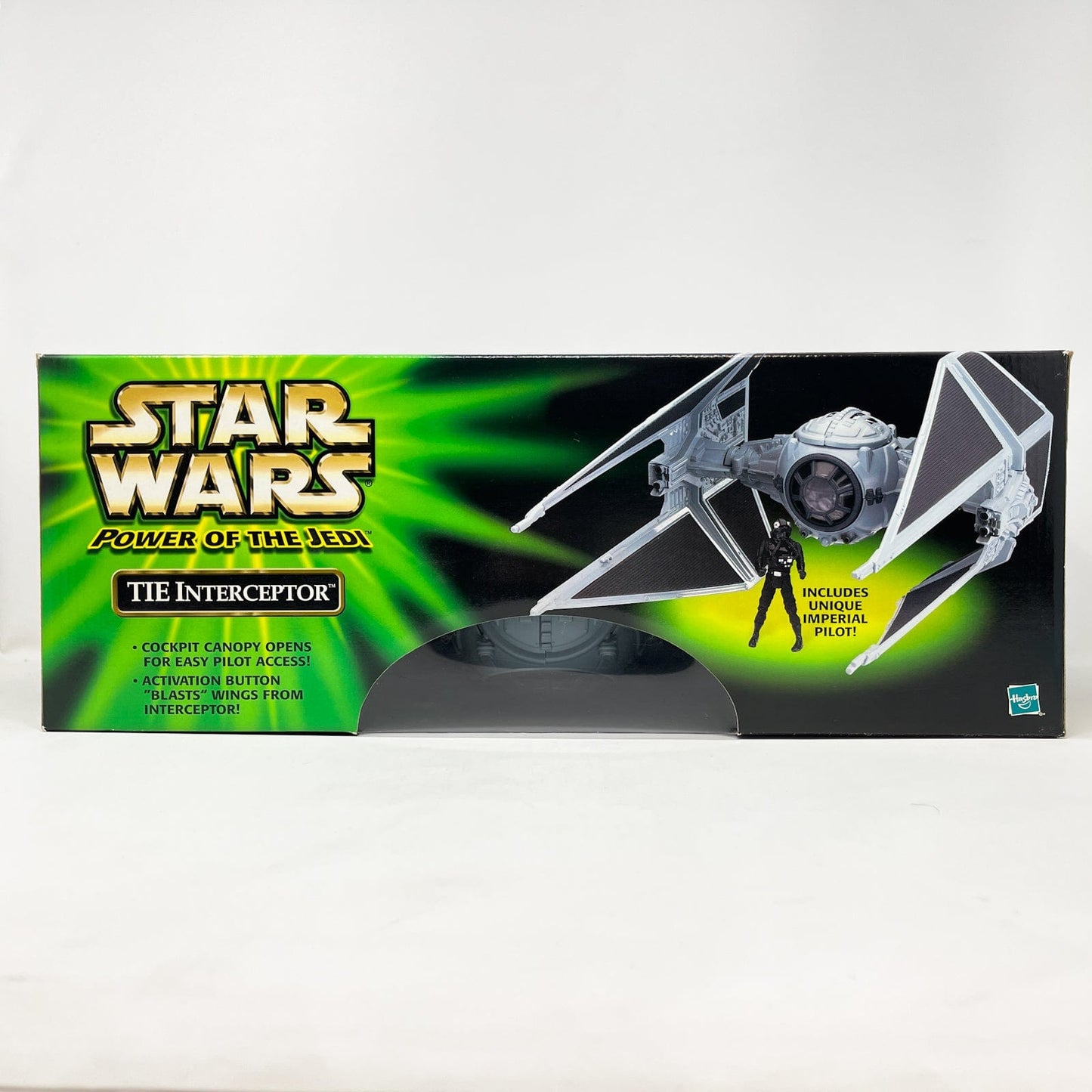Vintage Hasbro Star Wars Mid Ships TIE Interceptor (2001) - 3.75" Hasbro Power of the Jedi MISB