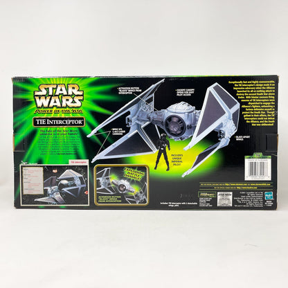 Vintage Hasbro Star Wars Mid Ships TIE Interceptor (2001) - 3.75" Hasbro Power of the Jedi MISB