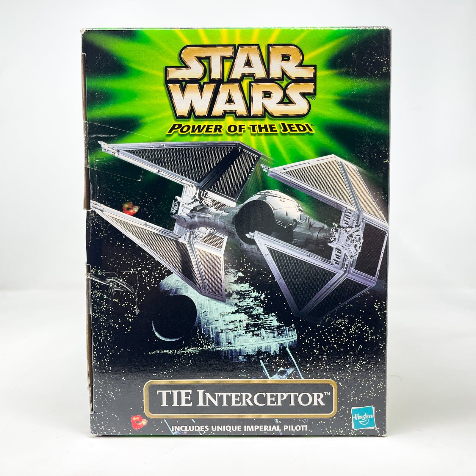 Vintage Hasbro Star Wars Mid Ships TIE Interceptor (2001) - 3.75" Hasbro Power of the Jedi MISB