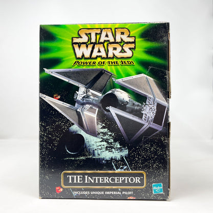 Vintage Hasbro Star Wars Mid Ships TIE Interceptor (2001) - 3.75" Hasbro Power of the Jedi MISB