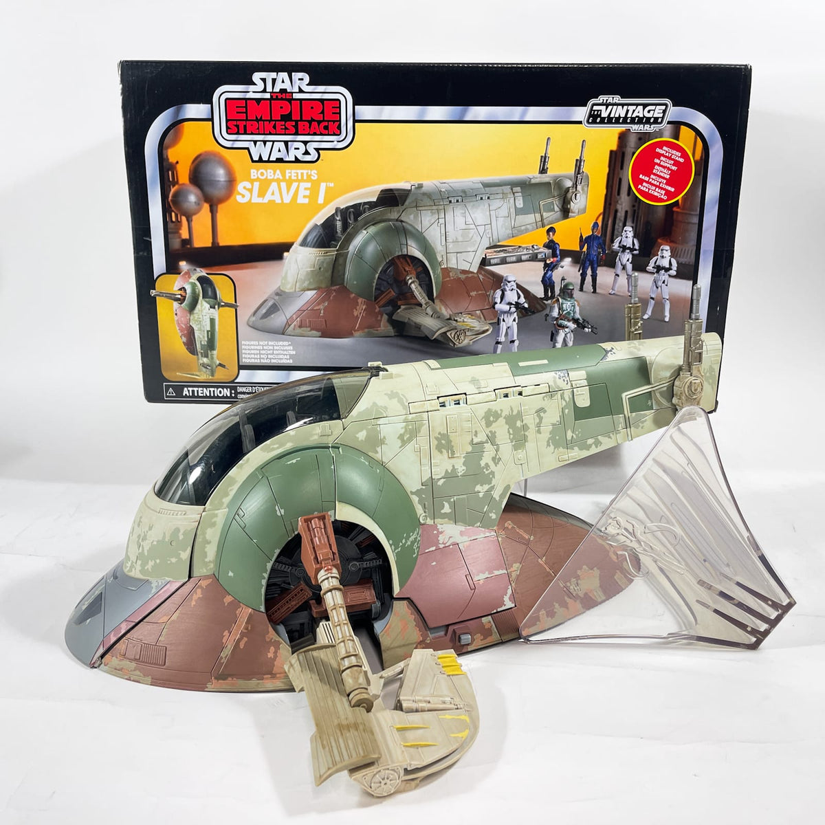 Vintage Hasbro Star Wars Mid Ships VC Boba Fett's Slave 1 (ESB) - The Vintage Collection Hasbro Star Wars Vehicle - Open Box Complete