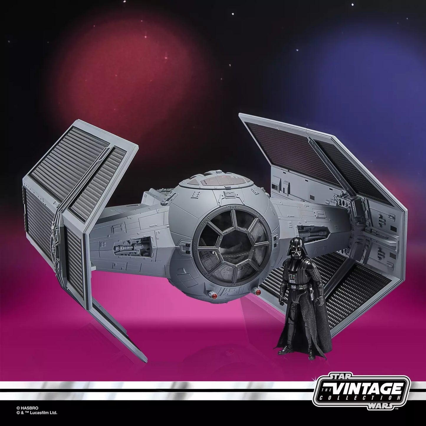 Vintage Hasbro Star Wars Mid Ships VC Darth Vader’s TIE Advanced (2025) - Hasbro Vintage Collection