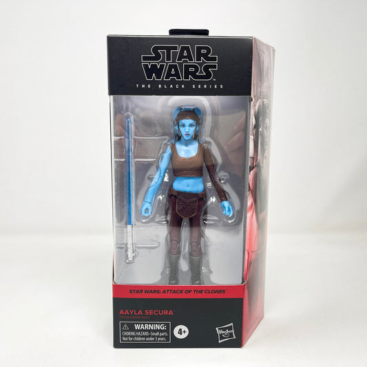 Vintage Hasbro Star Wars Modern MOC Aayla Secura AOTC 03 - Black Series Hasbro Star Wars