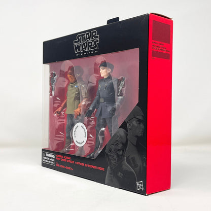 Vintage Hasbro Star Wars Modern MOC Admiral Ackbar & First Order Officer - Black Series Hasbro Star Wars Action Figure 2-Pack Set