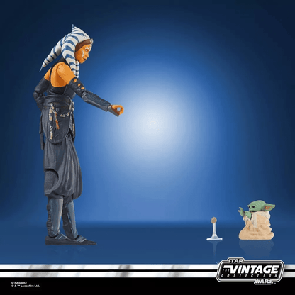 Vintage Hasbro Star Wars Modern MOC Ahsoka Tano & Grogu with Morai (Deluxe) - The Vintage Collection Hasbro Star Wars Figure