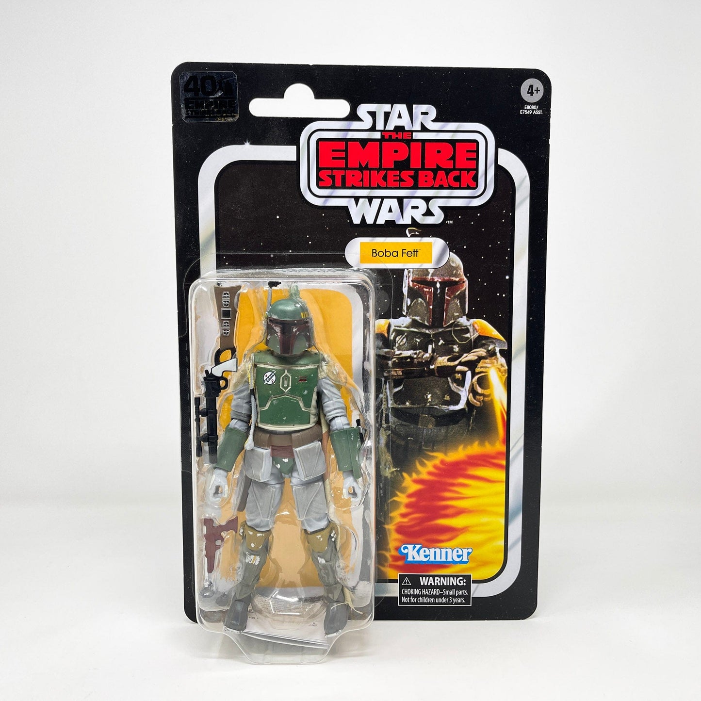 Vintage Hasbro Star Wars Modern MOC Boba Fett (ESB) - Black Series 40th Hasbro Star Wars Action Figure